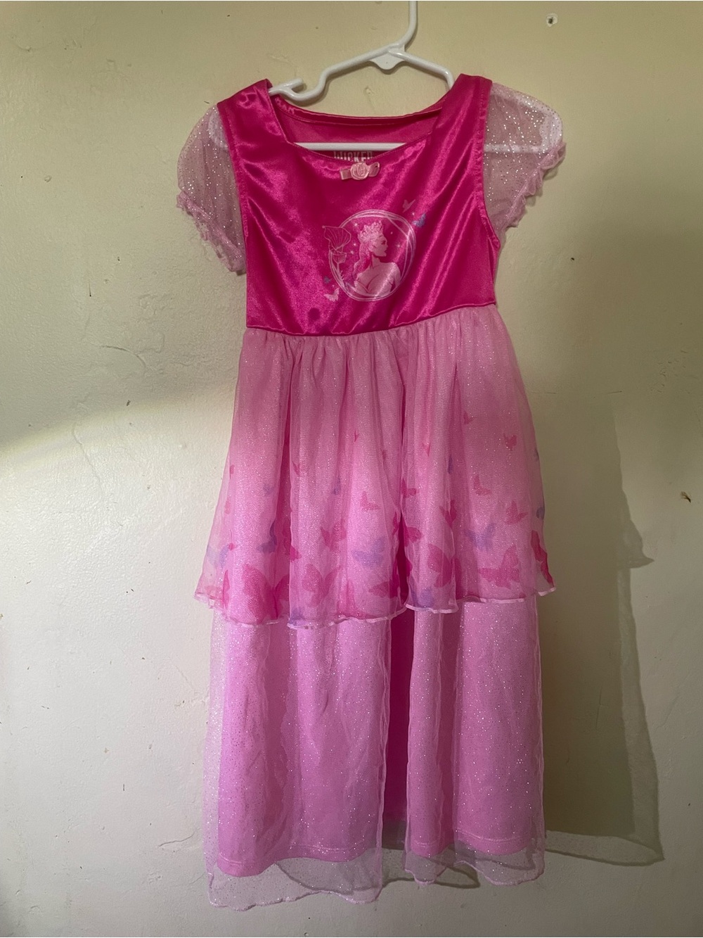 Wicked size 5T Girls Pink Butterfly Princess Costume Dress